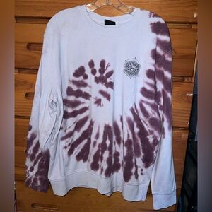 Empyre Light Purple Dark Purple Tiedye Sweatshirt Large